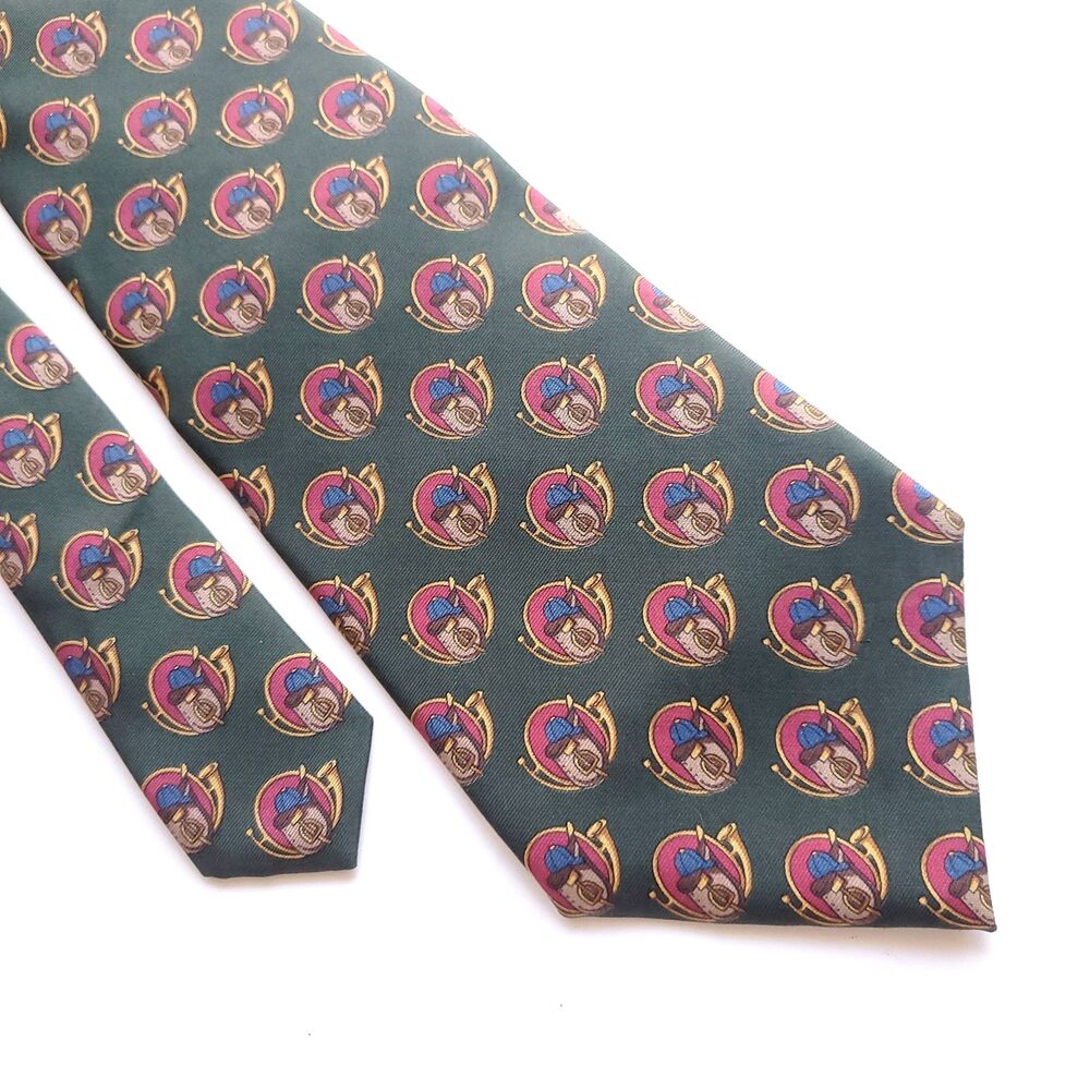 NEW VTG Polo Ralph Lauren Silk Tie USA Preppy Equestrian Ivy League Old Money